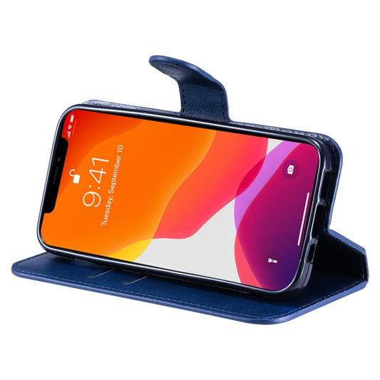Open wallet case revealing multiple card slots and cash pocket for iPhone 13 mini