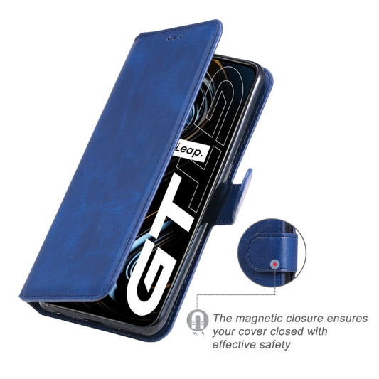 Realme GT 5G classic flip case opened showing card slots wallet storage inside