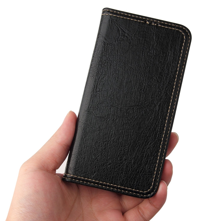 Fierre Shann Retro Tree Bark Texture PU Magnetic Horizontal Flip Leather Case with Holder & Card Slots & Wallet
