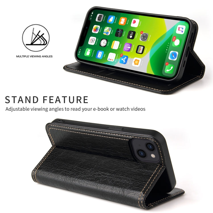 Fierre Shann Retro Tree Bark Texture PU Magnetic Horizontal Flip Leather Case with Holder & Card Slots & Wallet