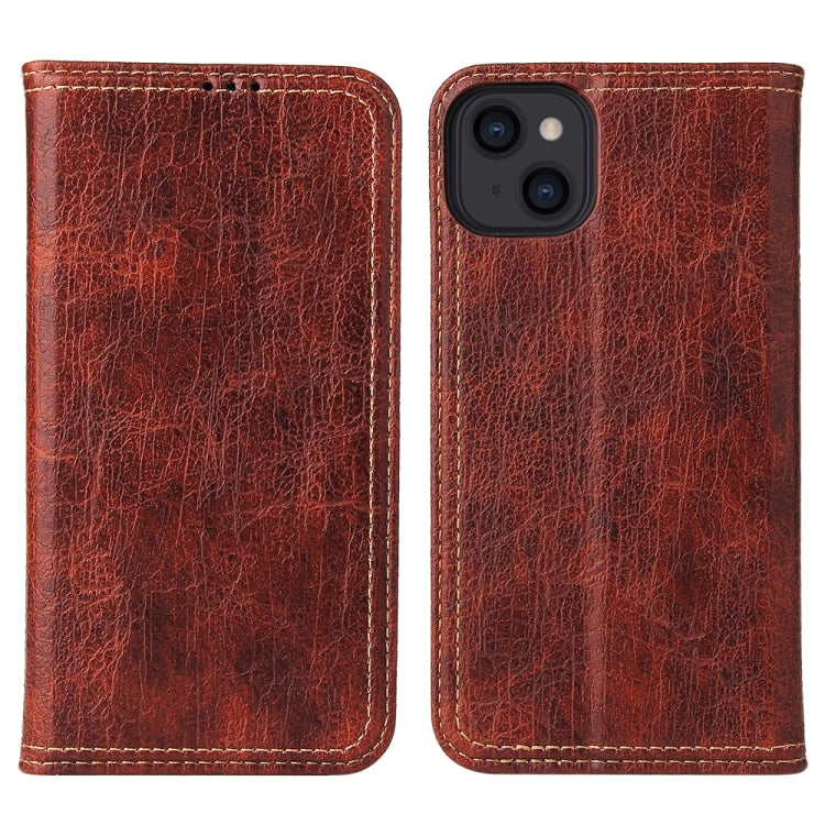 Fierre Shann Retro Tree Bark Texture PU Magnetic Horizontal Flip Leather Case with Holder & Card Slots & Wallet