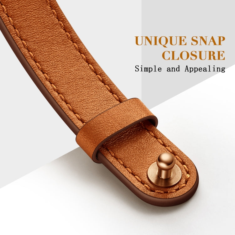 14mm Couple Style Leather Replacement Strap Watchband For Apple Watch Series, 7 41mm / 6 & SE & 5 & 4 40mm / 3 & 2 & 1 38mm, 7 45mm / 6 & SE & 5 & 4 44mm / 3 & 2 & 1 42mm