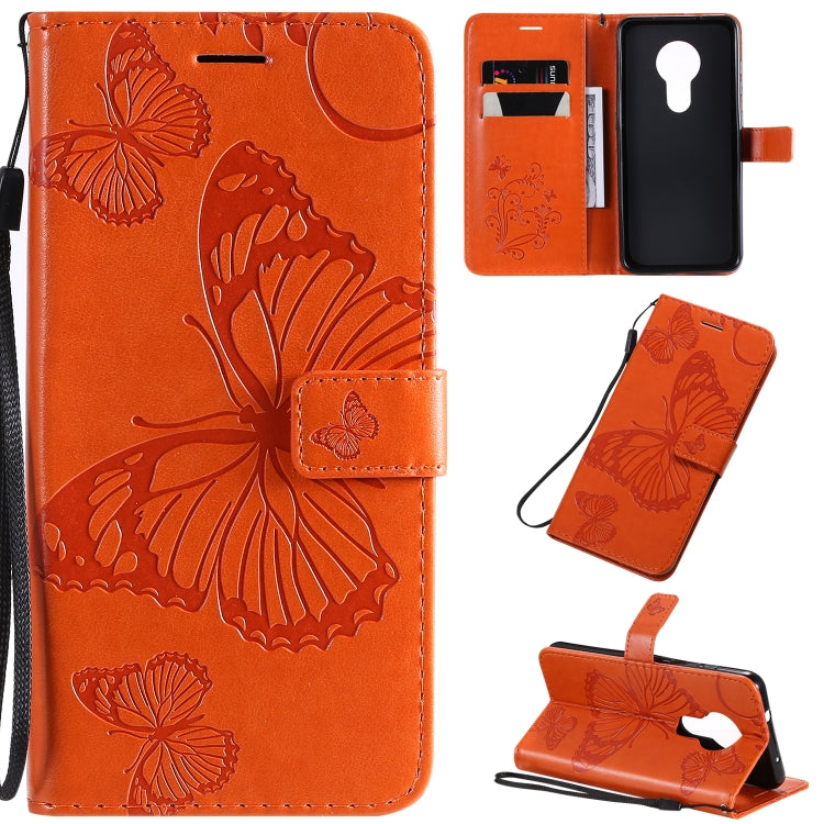 Pressed Printing Butterfly Pattern Horizontal Flip PU Leather Case with Holder & Card Slots & Wallet & Lanyard, For LG G8X, For Nokia 7.2, For Xiaomi Redmi 8A