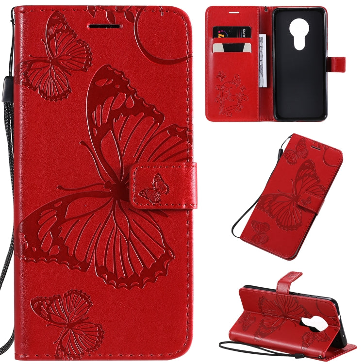 Pressed Printing Butterfly Pattern Horizontal Flip PU Leather Case with Holder & Card Slots & Wallet & Lanyard, For LG G8X, For Nokia 7.2, For Xiaomi Redmi 8A