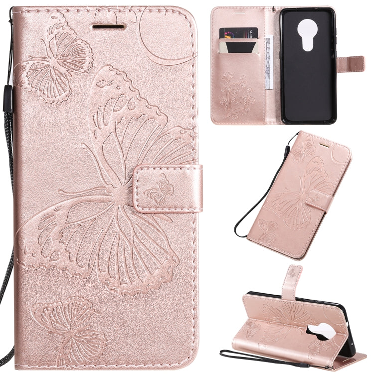 Pressed Printing Butterfly Pattern Horizontal Flip PU Leather Case with Holder & Card Slots & Wallet & Lanyard, For LG G8X, For Nokia 7.2, For Xiaomi Redmi 8A