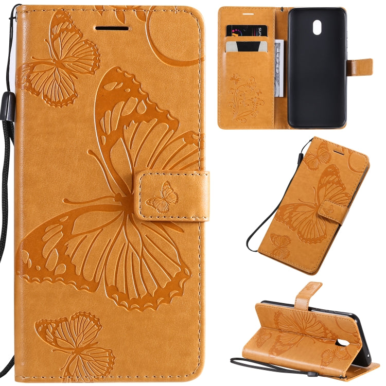Pressed Printing Butterfly Pattern Horizontal Flip PU Leather Case with Holder & Card Slots & Wallet & Lanyard, For LG G8X, For Nokia 7.2, For Xiaomi Redmi 8A