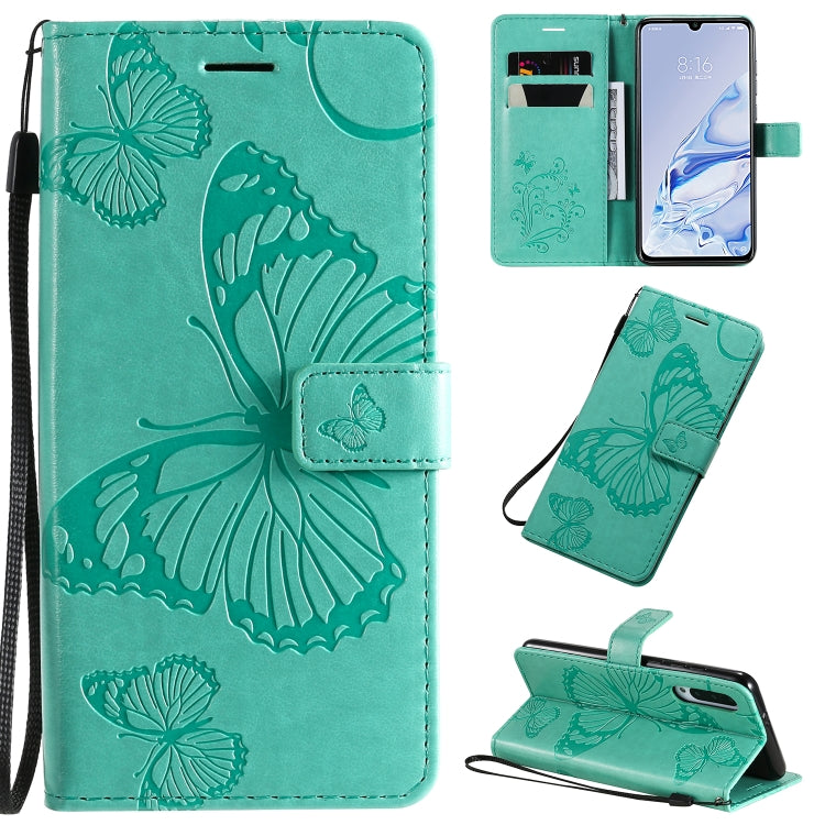 Pressed Printing Butterfly Pattern Horizontal Flip PU Leather Case with Holder & Card Slots & Wallet & Lanyard, For Xiaomi Mi 9 Pro