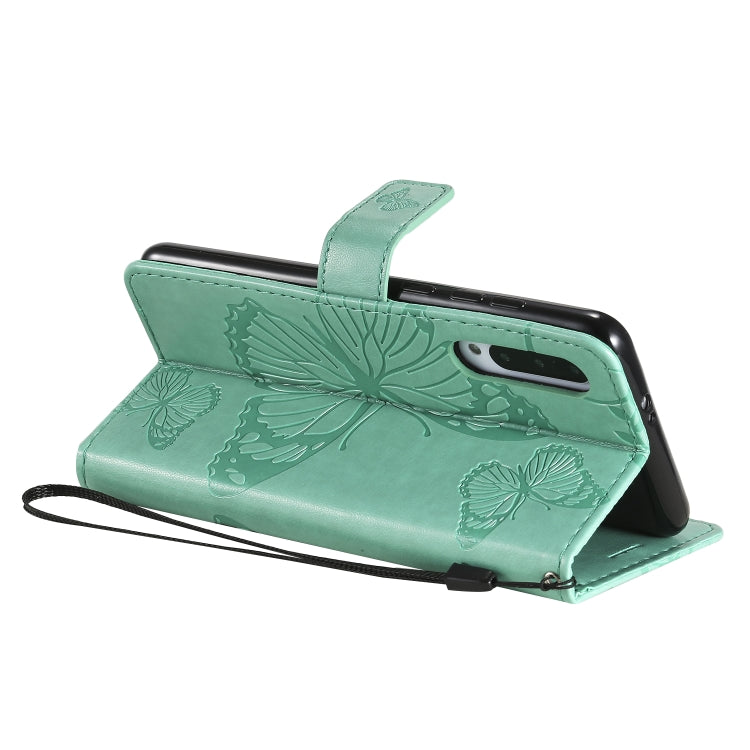 Pressed Printing Butterfly Pattern Horizontal Flip PU Leather Case with Holder & Card Slots & Wallet & Lanyard, For Xiaomi Mi 9 Pro