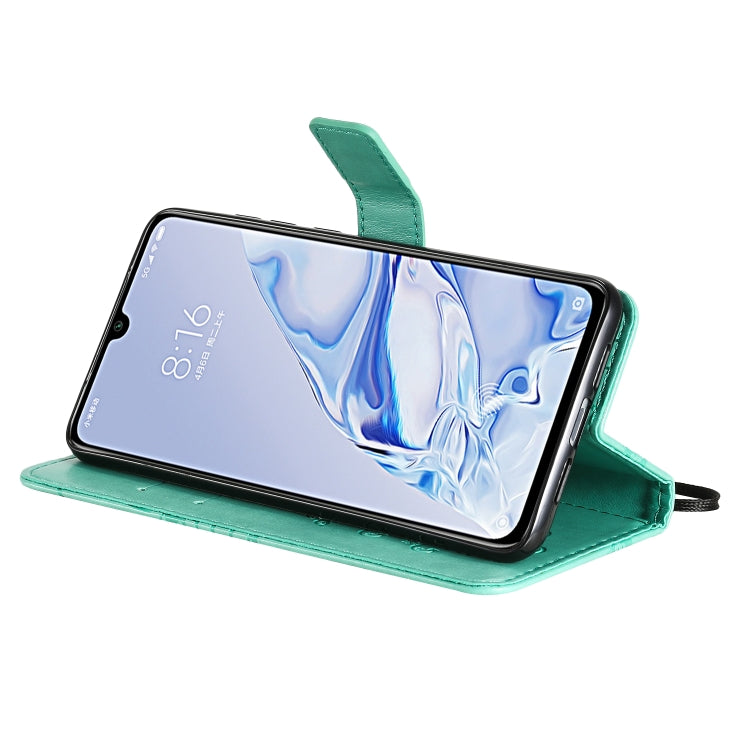 Pressed Printing Butterfly Pattern Horizontal Flip PU Leather Case with Holder & Card Slots & Wallet & Lanyard, For Xiaomi Mi 9 Pro