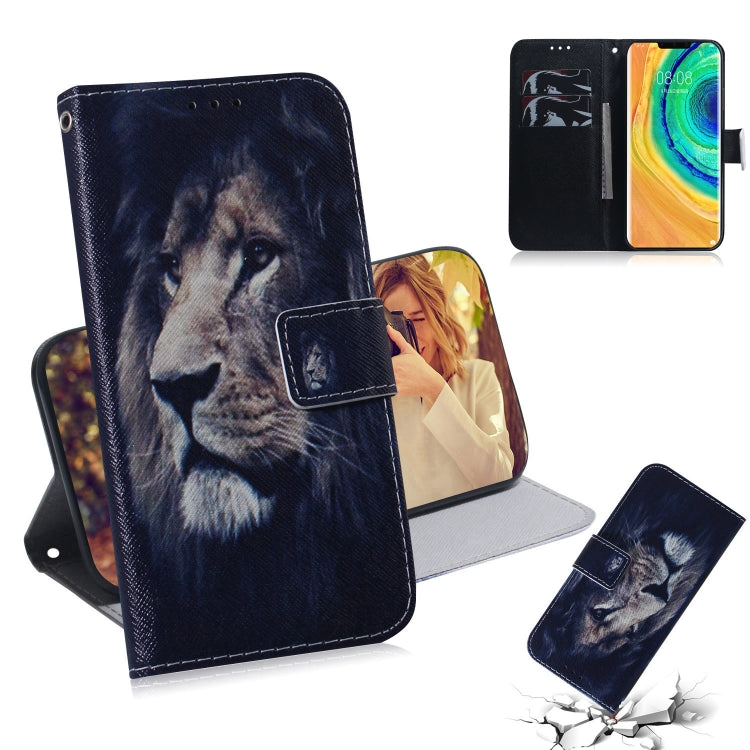 Coloured Drawing Pattern Horizontal Flip PU Leather Case with Holder & Card Slots & Wallet, For Huawei Mate 30 Pro, For Huawei Mate 30 Pro / 5G, For Huawei Mate 30 / 5G