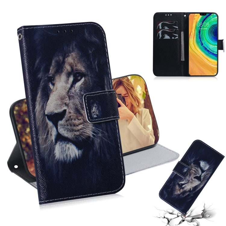 Coloured Drawing Pattern Horizontal Flip PU Leather Case with Holder & Card Slots & Wallet, For Huawei Mate 30 Pro, For Huawei Mate 30 Pro / 5G, For Huawei Mate 30 / 5G