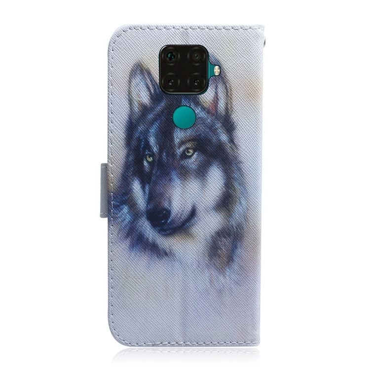 Coloured Drawing Pattern Horizontal Flip PU Leather Case with Holder & Card Slots & Wallet, For Huawei Nova 5i Pro/Mate 30 Lite, For Nokia 7.2