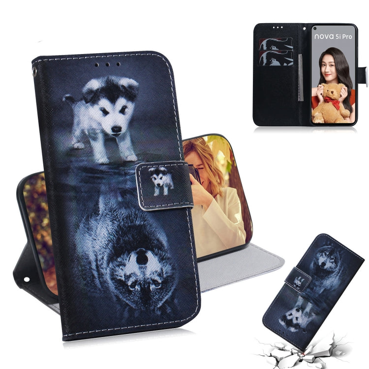 Coloured Drawing Pattern Horizontal Flip PU Leather Case with Holder & Card Slots & Wallet, For Huawei Nova 5i Pro/Mate 30 Lite, For Nokia 7.2