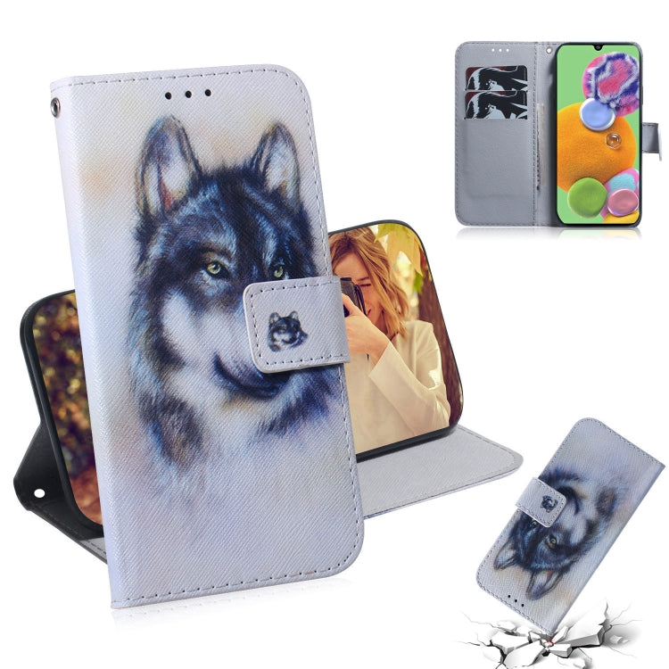 Coloured Drawing Pattern Horizontal Flip PU Leather Case with Holder & Card Slots & Wallet, For Galaxy A20S, For Galaxy A90 5G