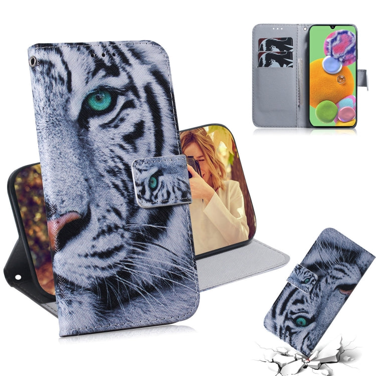 Coloured Drawing Pattern Horizontal Flip PU Leather Case with Holder & Card Slots & Wallet, For Galaxy A20S, For Galaxy A90 5G