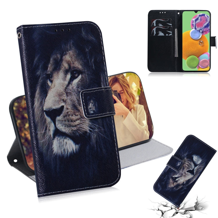 Coloured Drawing Pattern Horizontal Flip PU Leather Case with Holder & Card Slots & Wallet, For Galaxy A20S, For Galaxy A90 5G