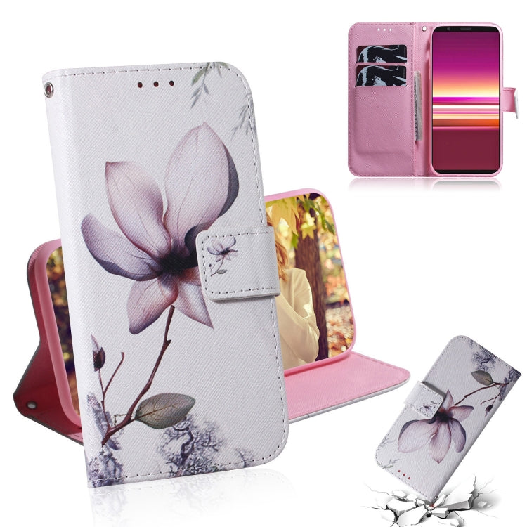 Coloured Drawing Pattern Horizontal Flip PU Leather Case with Holder & Card Slots & Wallet, For Sony Xperia 5, For Sony Xperia 20