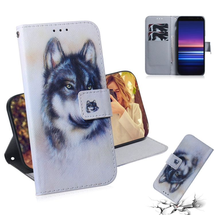 Coloured Drawing Pattern Horizontal Flip PU Leather Case with Holder & Card Slots & Wallet, For Sony Xperia 5, For Sony Xperia 20