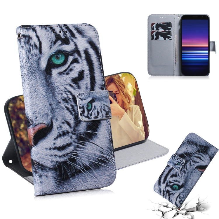 Coloured Drawing Pattern Horizontal Flip PU Leather Case with Holder & Card Slots & Wallet, For Sony Xperia 5, For Sony Xperia 20
