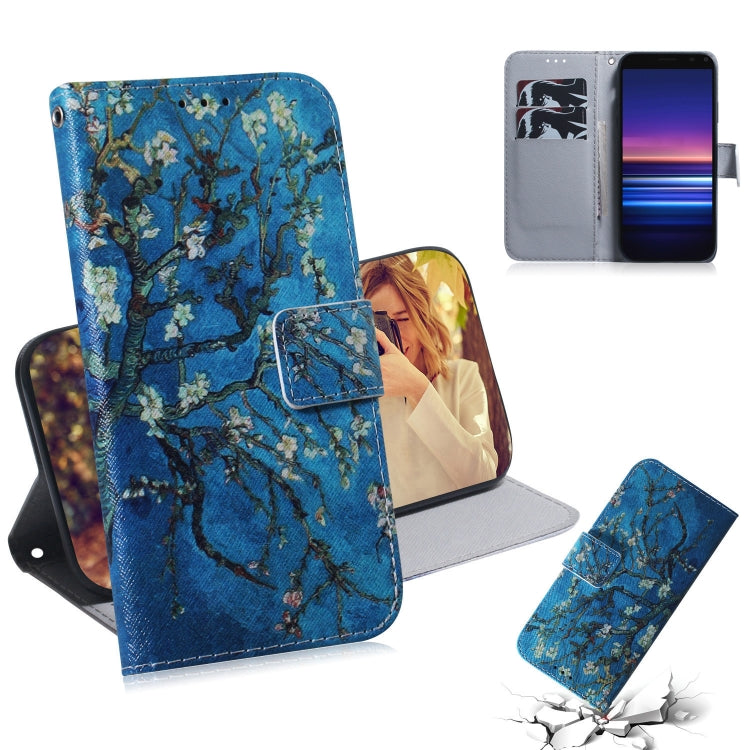 Coloured Drawing Pattern Horizontal Flip PU Leather Case with Holder & Card Slots & Wallet, For Sony Xperia 5, For Sony Xperia 20