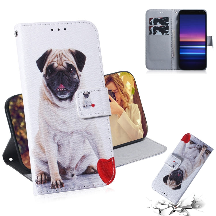 Coloured Drawing Pattern Horizontal Flip PU Leather Case with Holder & Card Slots & Wallet, For Sony Xperia 5, For Sony Xperia 20
