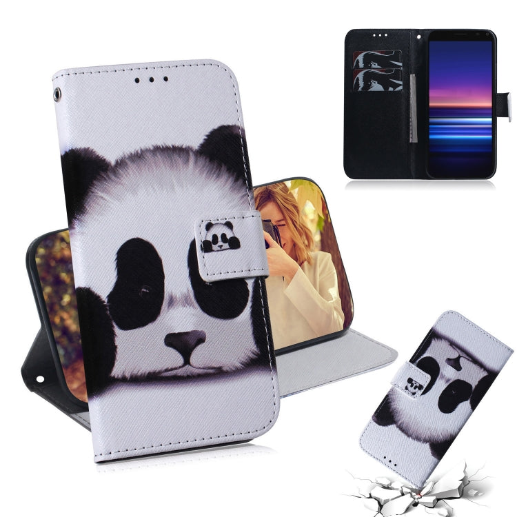 Coloured Drawing Pattern Horizontal Flip PU Leather Case with Holder & Card Slots & Wallet, For Sony Xperia 5, For Sony Xperia 20