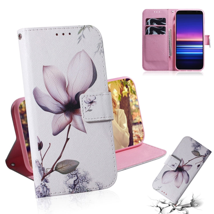 Coloured Drawing Pattern Horizontal Flip PU Leather Case with Holder & Card Slots & Wallet, For Sony Xperia 5, For Sony Xperia 20