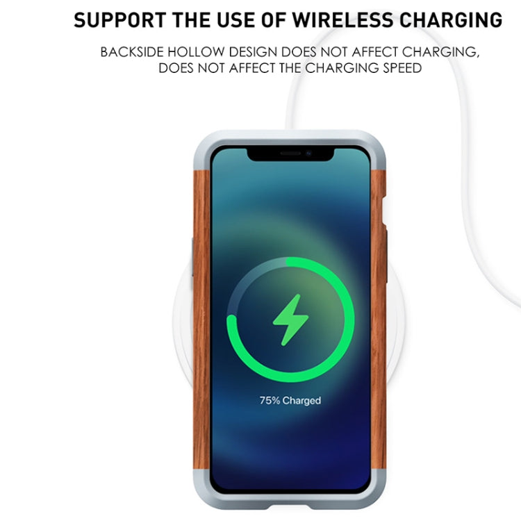 R-JUST Shockproof Iron + Wood Bumper Protective Case