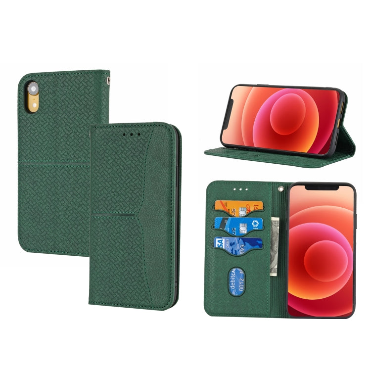 Woven Texture Stitching Magnetic Horizontal Flip PU Leather Case with Holder & Card Slots & Wallet & Lanyard, For iPhone 13 Pro, For iPhone 13 Pro Max, For iPhone SE 2022 / SE 2020 / 8 / 7, For iPhone XR