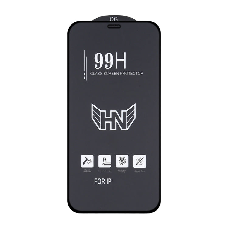 For iPhone 16e / 13 / 13 Pro High Aluminum Large Arc Full Screen Tempered Glass Film