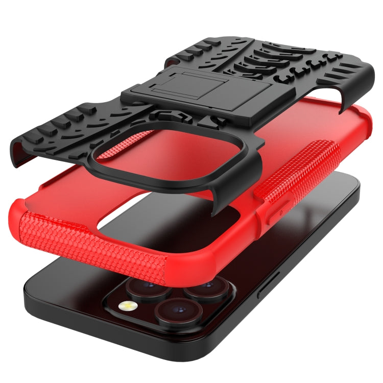 Tire Texture Shockproof TPU+PC Protective Case with Holder, Series 1