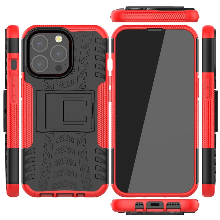 Tire Texture Shockproof TPU+PC Protective Case with Holder, Series 1