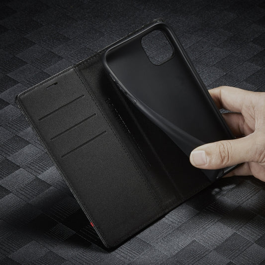 Wallet compartment storing multiple cards inside iPhone 12 Pro Max flip case
