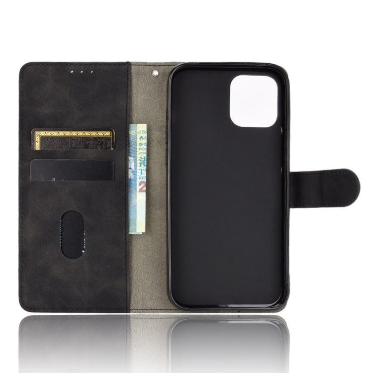 Solid Color Skin Feel Magnetic Buckle Horizontal Flip Calf Texture PU Leather Case with Holder & Card Slots & Wallet