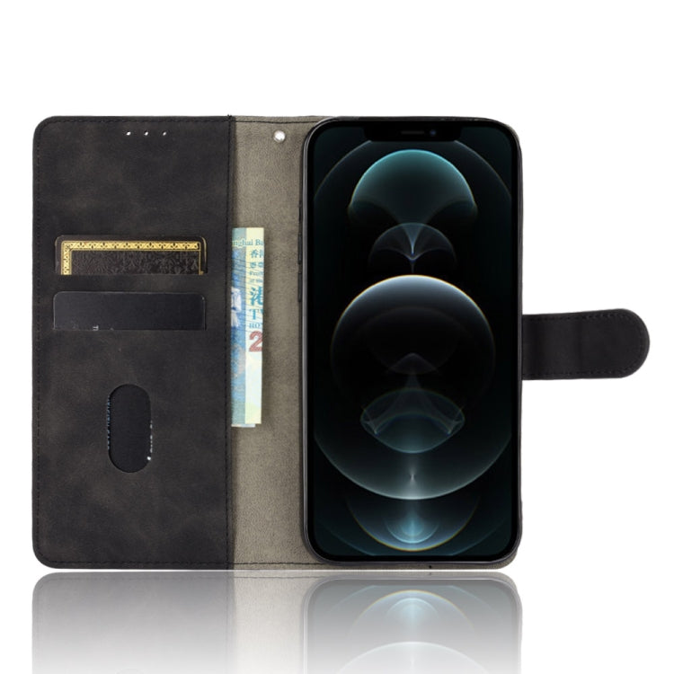 Solid Color Skin Feel Magnetic Buckle Horizontal Flip Calf Texture PU Leather Case with Holder & Card Slots & Wallet