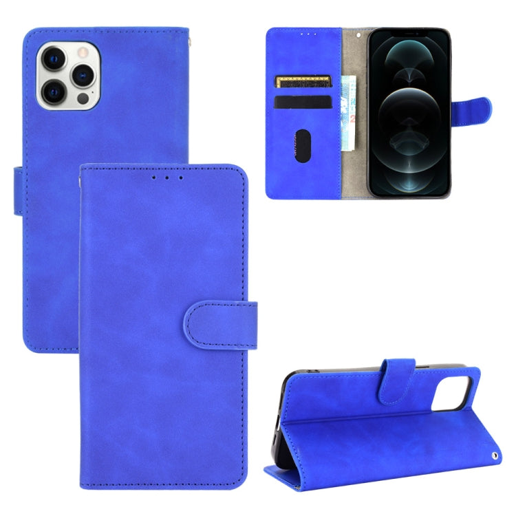 Solid Color Skin Feel Magnetic Buckle Horizontal Flip Calf Texture PU Leather Case with Holder & Card Slots & Wallet
