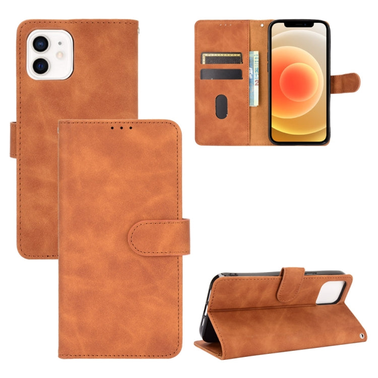 Solid Color Skin Feel Magnetic Buckle Horizontal Flip Calf Texture PU Leather Case with Holder & Card Slots & Wallet