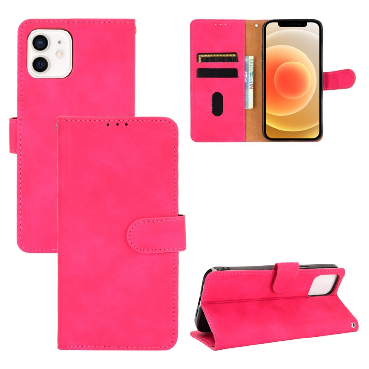 Solid Color Skin Feel Magnetic Buckle Horizontal Flip Calf Texture PU Leather Case with Holder & Card Slots & Wallet