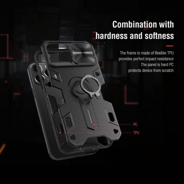 NILLKIN Shockproof CamShield Armor Protective Case with Invisible Ring Holder