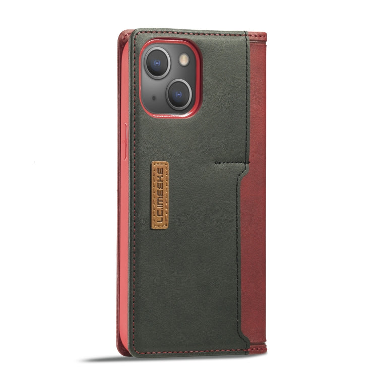 LC.IMEEKE LC-001 Series PU + TPU Color Matching Frosted Horizontal Flip Leather Case with Holder & Card Slot