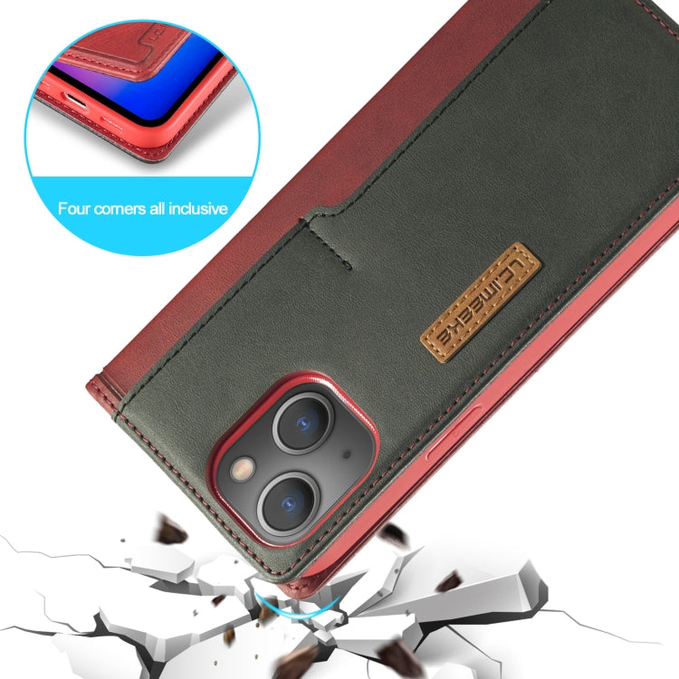 LC.IMEEKE LC-001 Series PU + TPU Color Matching Frosted Horizontal Flip Leather Case with Holder & Card Slot