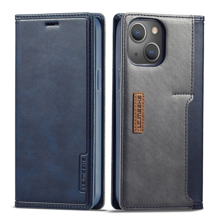 LC.IMEEKE LC-001 Series PU + TPU Color Matching Frosted Horizontal Flip Leather Case with Holder & Card Slot