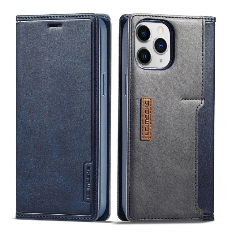 LC.IMEEKE LC-001 Series PU + TPU Color Matching Frosted Horizontal Flip Leather Case with Holder & Card Slot