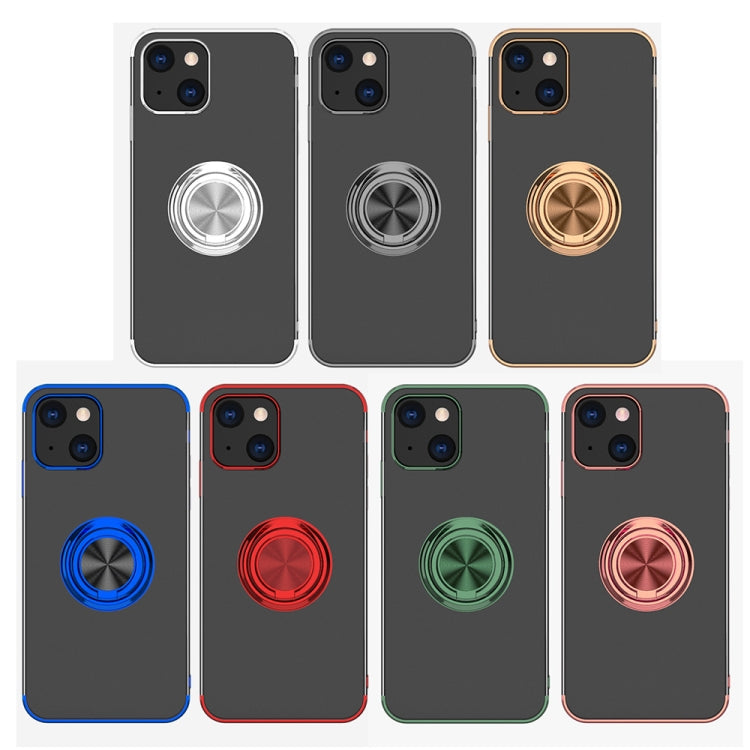Electroplating Silicone Shockproof Case with Ring Holder, For iPhone 13 Pro, For iPhone 13 Pro Max