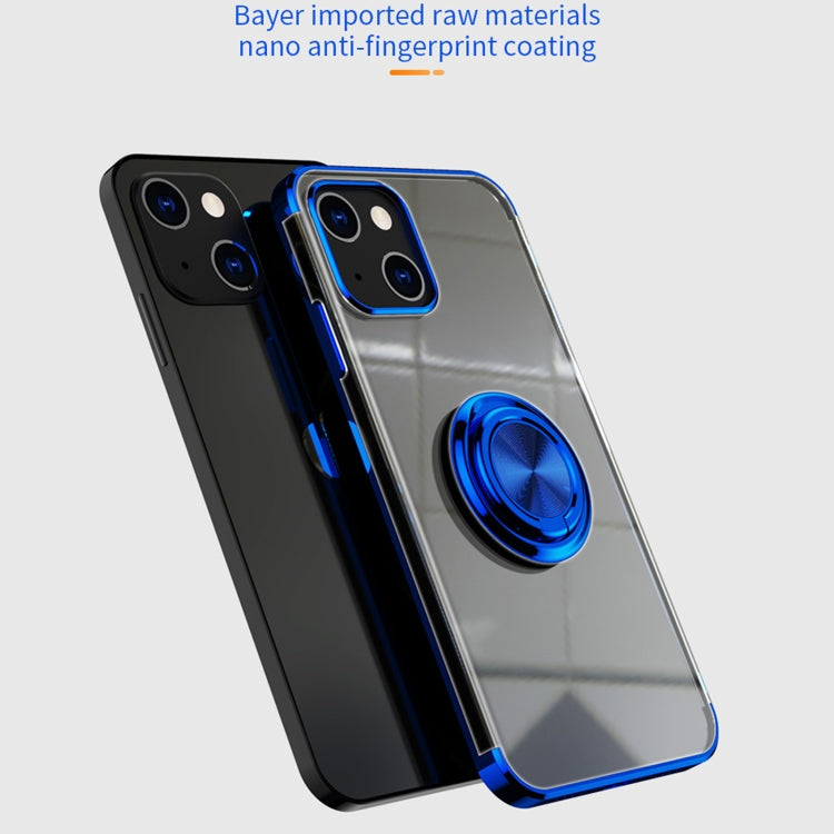 Electroplating Silicone Shockproof Case with Ring Holder, For iPhone 13 Pro, For iPhone 13 Pro Max