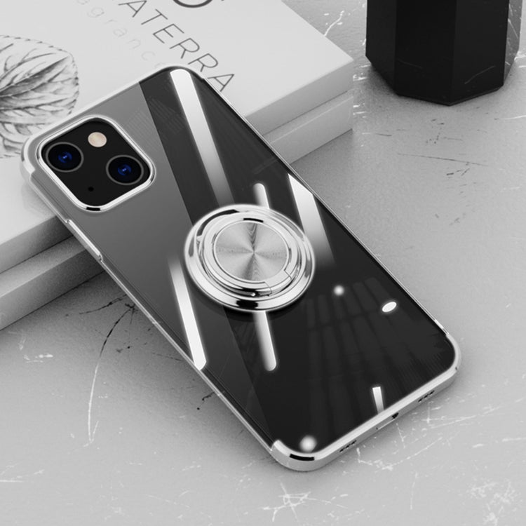 Electroplating Silicone Shockproof Case with Ring Holder, For iPhone 13 Pro, For iPhone 13 Pro Max