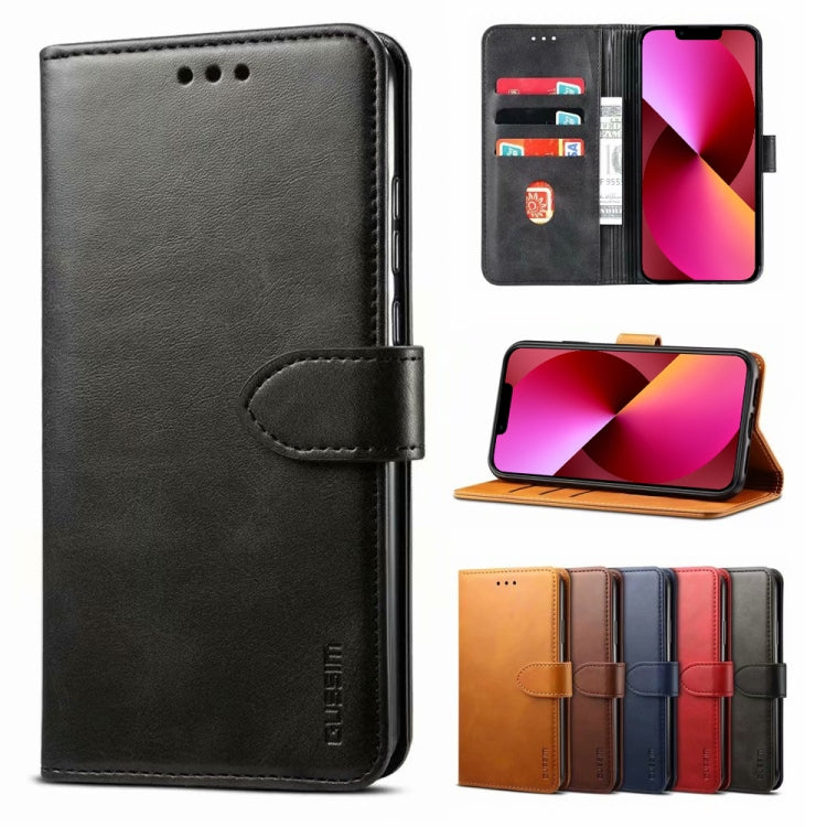 GUSSIM Business Style Horizontal Flip Leather Case with Holder & Card Slots & Wallet, For iPhone 13, For iPhone 13 Pro, For iPhone 13 Pro Max