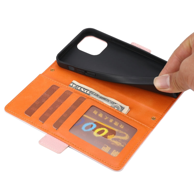 Litchi Texture Color Matching Horizontal Flip Leather Case with Card Slots & Holder & Wallet & Photo Frame