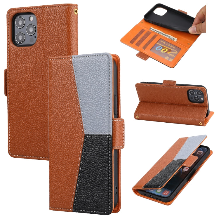 Litchi Texture Color Matching Horizontal Flip Leather Case with Card Slots & Holder & Wallet & Photo Frame