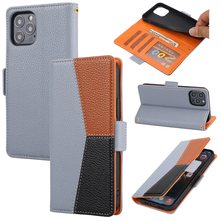 Litchi Texture Color Matching Horizontal Flip Leather Case with Card Slots & Holder & Wallet & Photo Frame